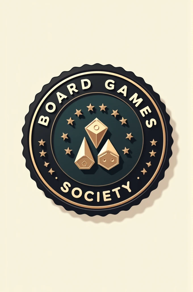 A badge for board game society