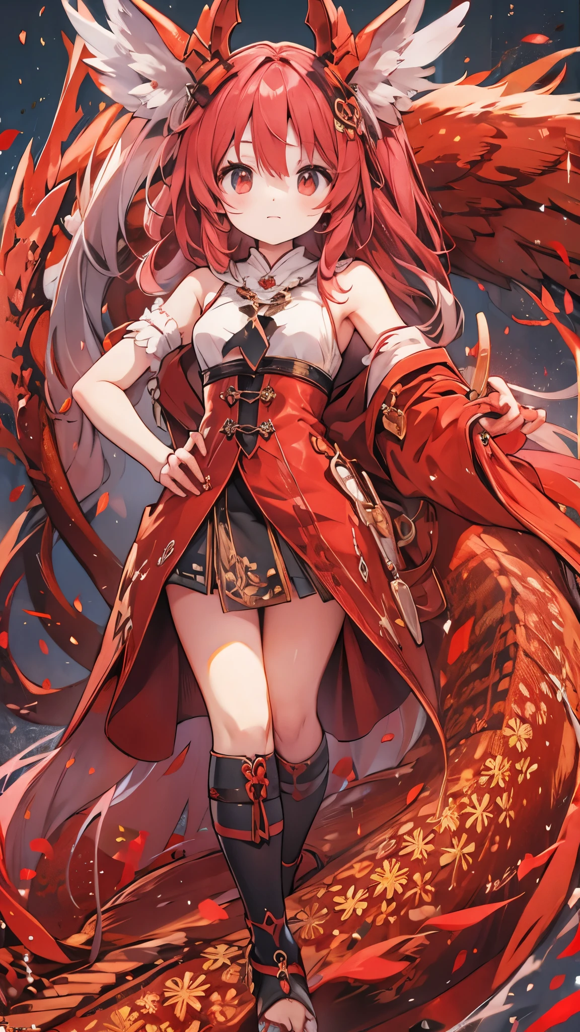 Red Dragon Horn,anime dragon girl