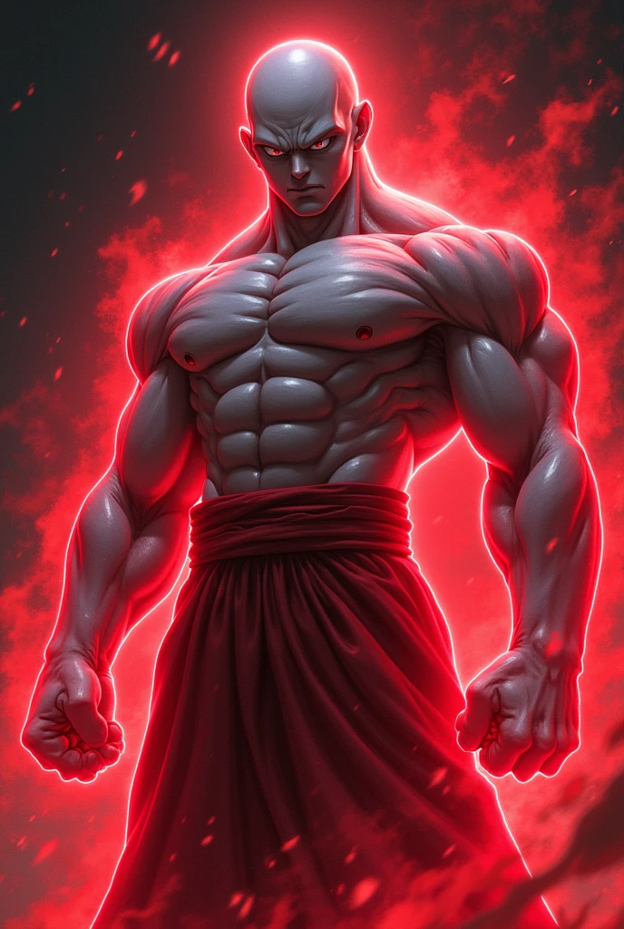 Faça o JIREN de dragon ball, he has to have the red aura and showing his face
