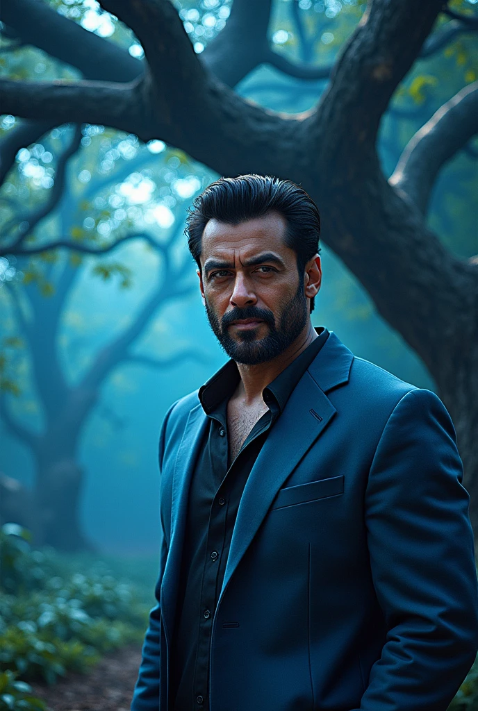 Salman khan with blue banayan