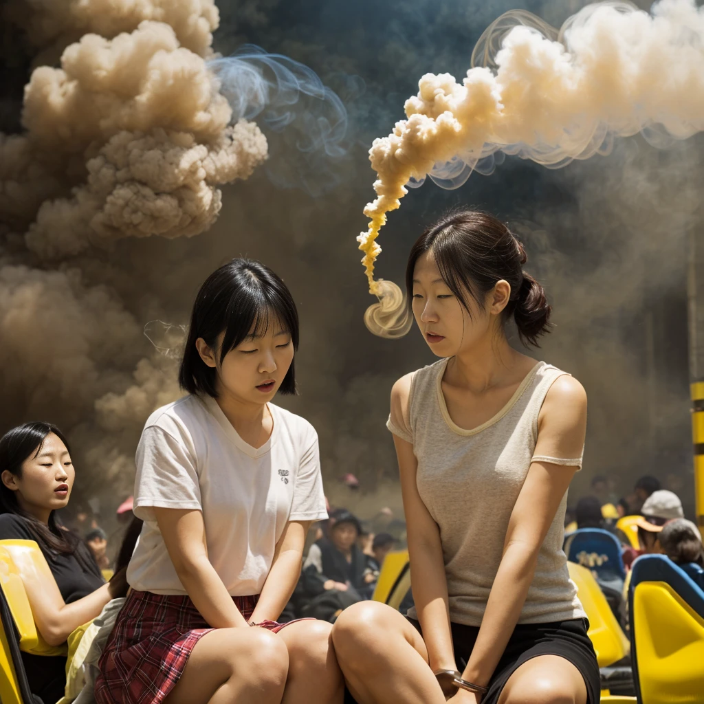 a hardcore mosh pit,mosh pit,aggressive,chaotic,Torn clothes、In underwear
