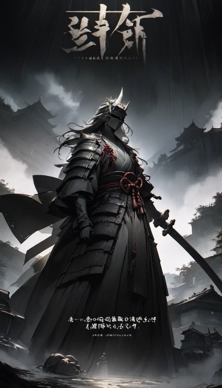 A dramatic teaser image for an upcoming historical revelation. The scene depicts a shadowy figure in traditional Japanese armor, standing in front of a dimly lit, ancient Japanese castle. The figure is partially obscured, with only hints of their attire and weapon visible. The atmosphere is tense and mysterious, with ominous clouds and dim lighting. Text overlay reads, "Next: The mastermind behind a chilling betrayal. Uncover the truth."