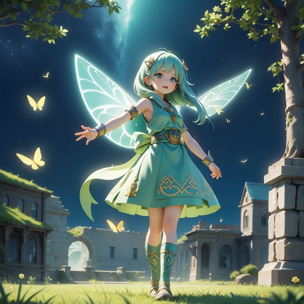 Celtic Priestess、Celtic mythology、There are fairies flying around