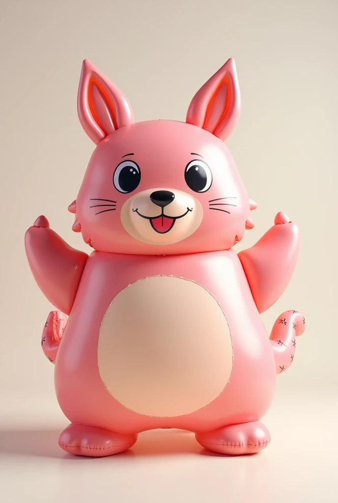 Mi faresti un immagine Inflatable in the shape of an animal anime girl