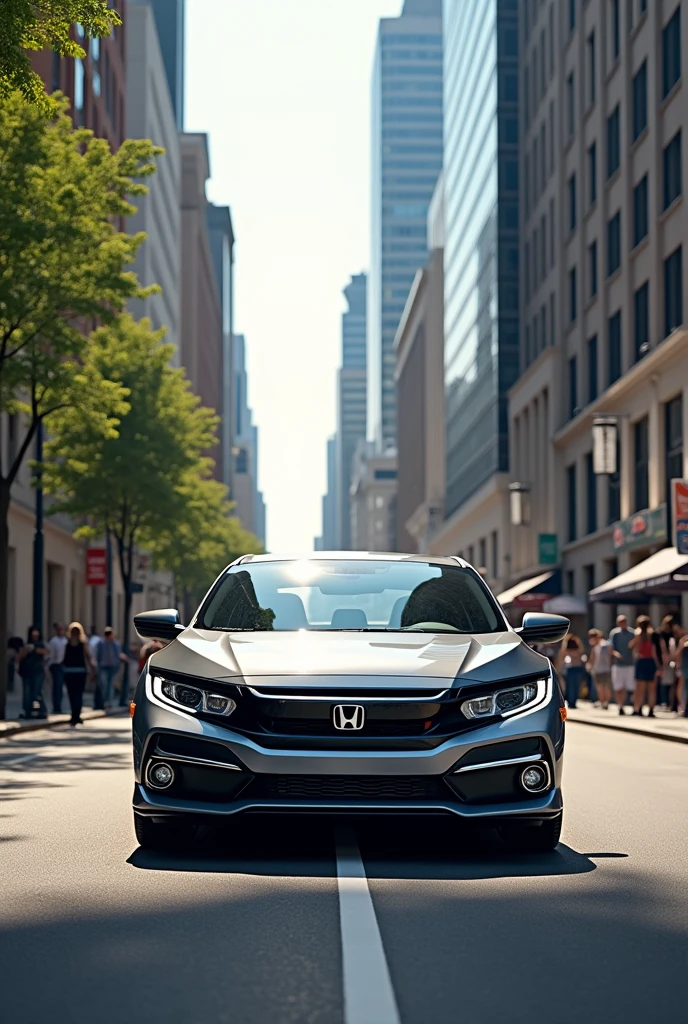 Honda civic car on street