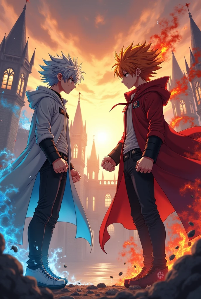 Bakugo katsuki y Shoto todoroki 
(Shoto en Fantasy ua) 