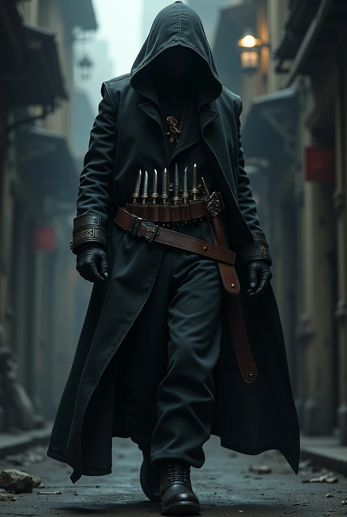 (((Masterpiece))), best quality, ultra-detailed, thief belt, knives inside