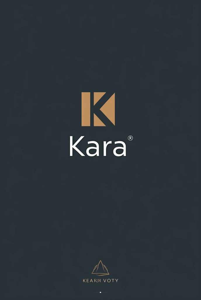 create a logo of kara. make it formal for business. just a logo and symbol