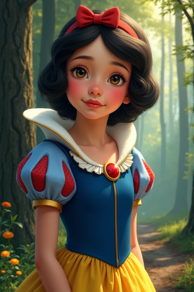 Request a picture of Snow White played by Emma Myers.