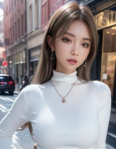 ((16K, masterpiece, RAW Photos, Highest quality,Ultra-high resolution, Realistic, Highly detailed CG integrated in 16K)), 8k, diamond,wallpaper, Written boundary depth,Beautiful Face:1.4,big, Beautiful double eyelids,Cinematic Light,Beautiful Face,(Detailed face),(Slender and cute woman:1.4),(20-year-old),(With the same expression:1.4),Close ~ eyes,(Pose, skin color, and clothing remain the same.:1.4),Accurate anatomy:1.4,((nsdw,naked,))