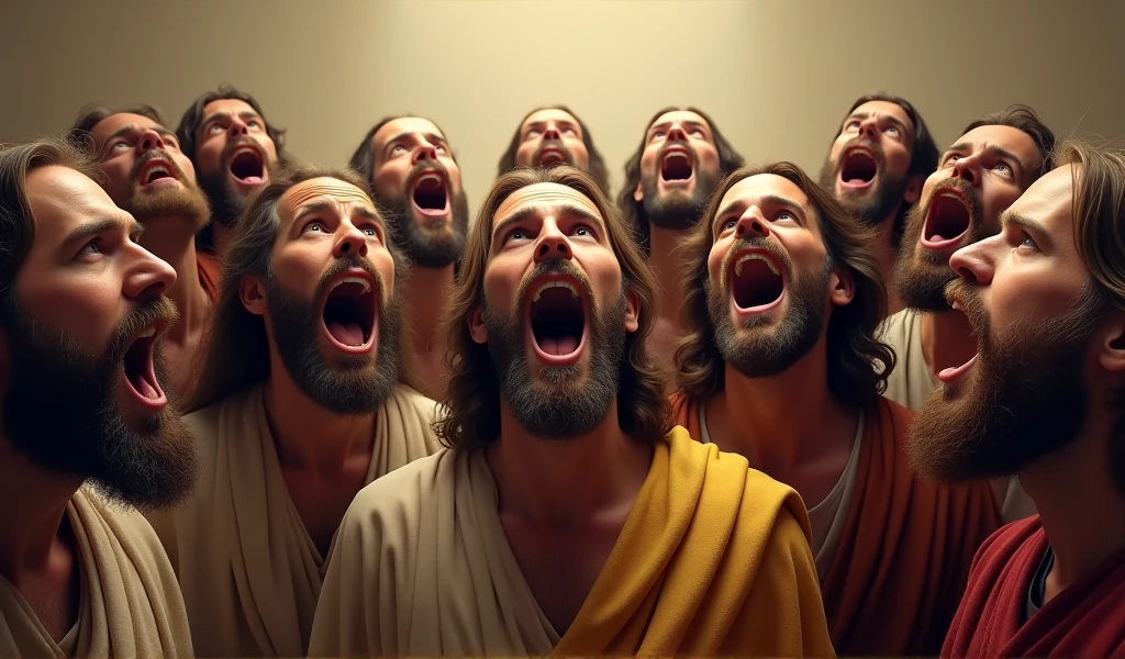 the mouth of the 12 disciples of Jesus