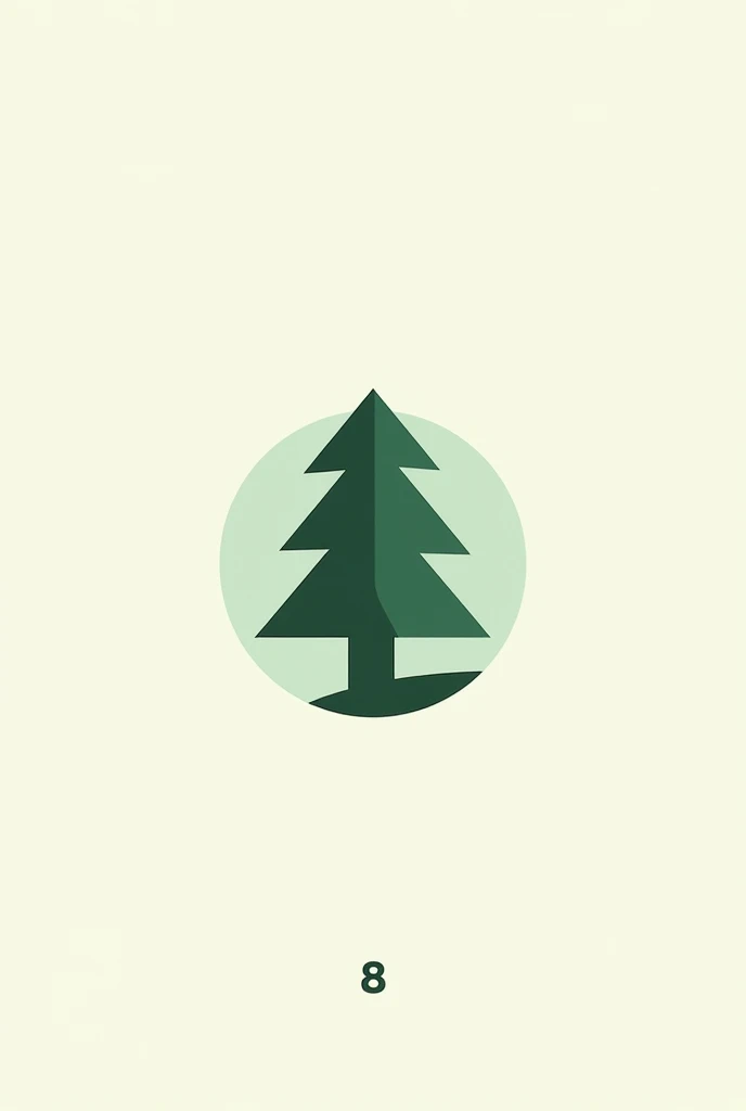 Make a page logo about grade 8 pine, the design in like a green pine tree and put some unique, Don't put so much, make it aesthetic (put a pine tree frame) , simple but unique, ita a circle