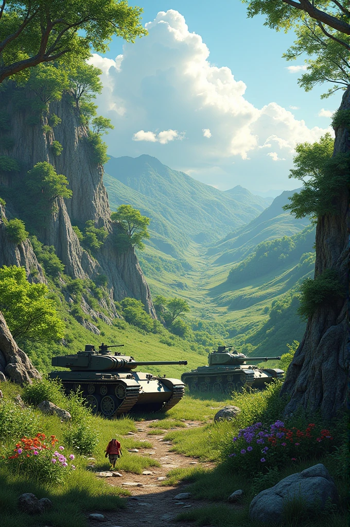 Nature reclaimed war land

