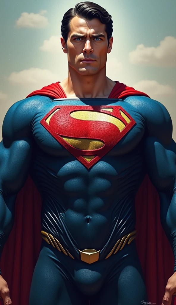 Superman half body