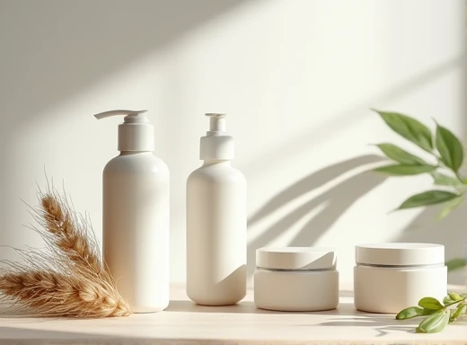 create a photo of unbranded skincare products