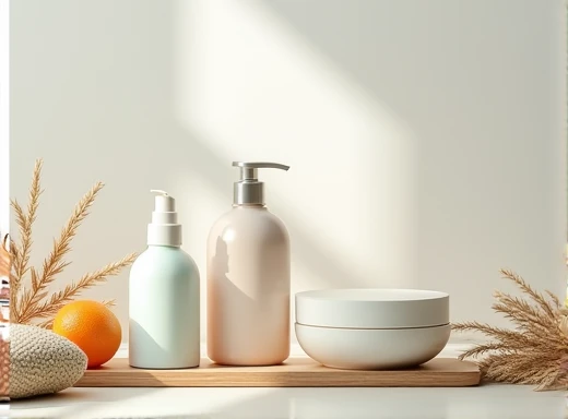 create a photo of unbranded skincare products