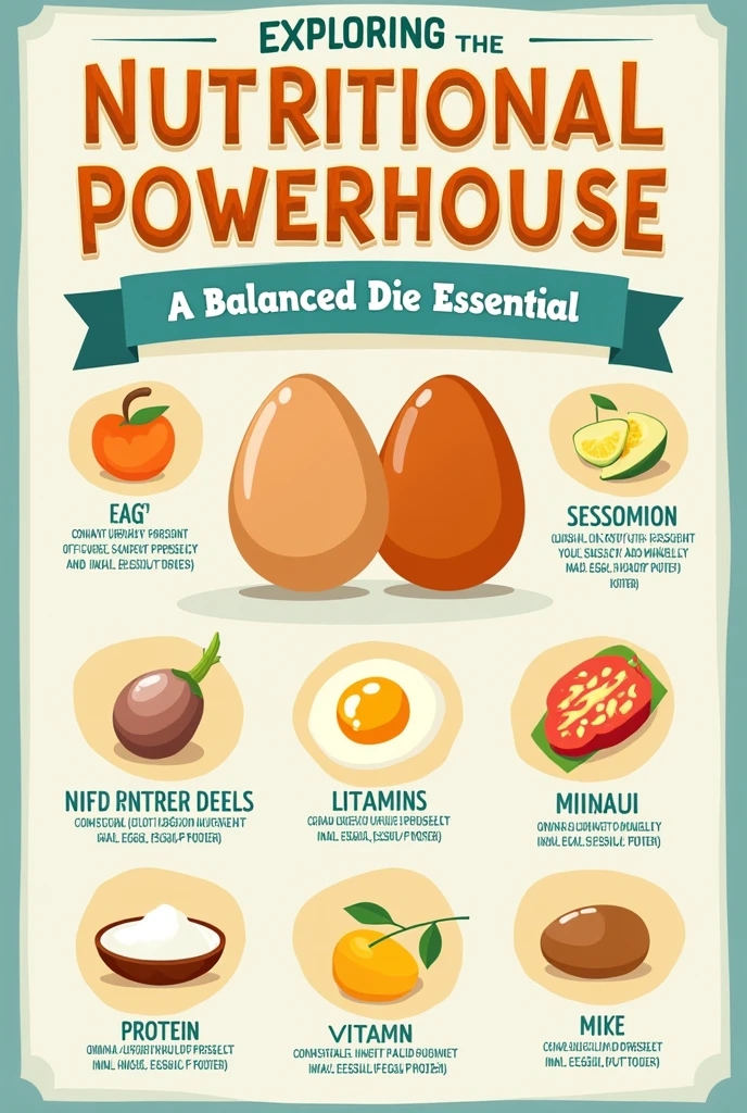 Look for reliable sources to gather accurate information about eggs.Focus on benefits like high protein content, vitamins,minerals,and thier role on a balanced diet . Make a poster out of it.
Make it easy to drawing and use bubble font for the title. Make it colorful. Colorful . Put it in a short bondpaper with ¹/2 inch.