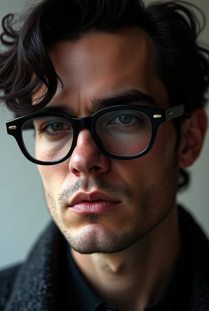 Mathew healy with big black glasses