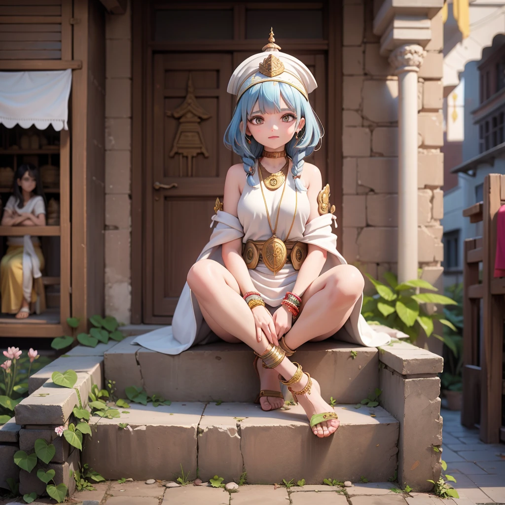 Ancient Indian Priestess、Streets of ancient India