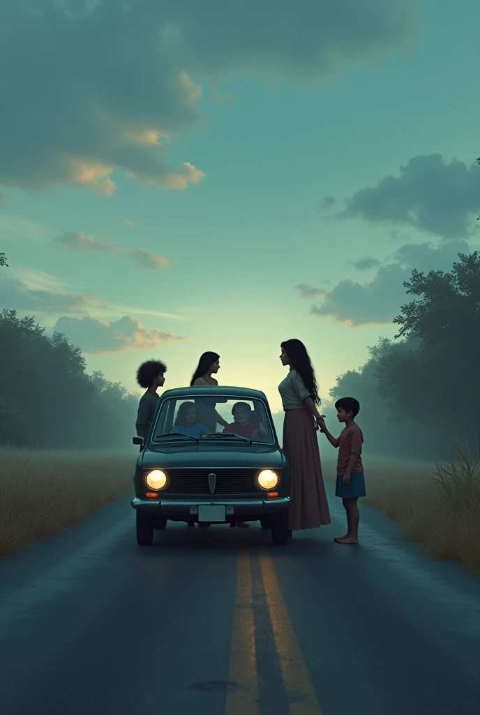 Elaborate?

Here is the revised version:

As the driver finishes the banishment ritual, the dark presence dissipates, and the car's atmosphere clears. The passengers, now freed from its influence, breathe a collective sigh of relief.

The driver smiles, knowing she's saved the day. "We're safe now," she says, her voice warm and reassuring. "You're all free to go."

The mother thanks her profusely, hugging her children tightly. "We can't thank you enough," she says, tears of gratitude in her eyes. "You saved us from something truly evil."

The driver smiles humbly, her eyes shining with kindness. "Remember, always be aware of your surroundings and trust your instincts."

With that, the mother and her children gather their belongings and bid the driver farewell, watching as she drives away into the sunset.

As they walk away from the car, the mother turns to her children and says, "Let's never forget this journey and the brave woman who saved us."

The children nod in agreement, already planning their next adventure – one that will be filled with joy, love, and a newfound appreciation for the unknown.

The driver, meanwhile, drives off into the distance, ready to face whatever challenges come her way, knowing she's made a difference in the lives of others.