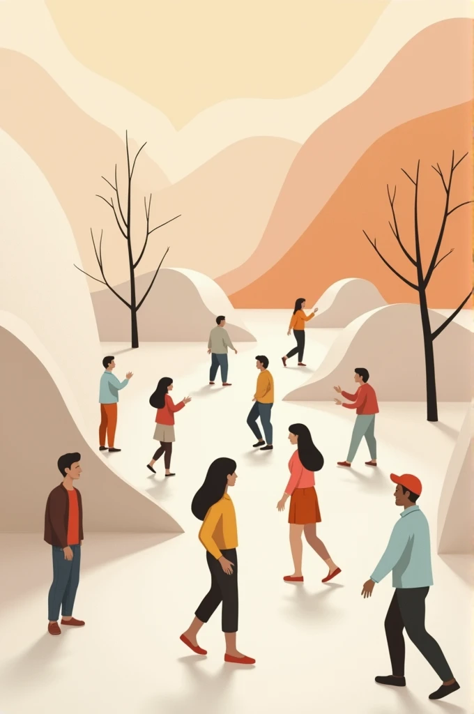 An abstract image that represents this phrase:
"Public spaces must be accessible to all, without exceptions"