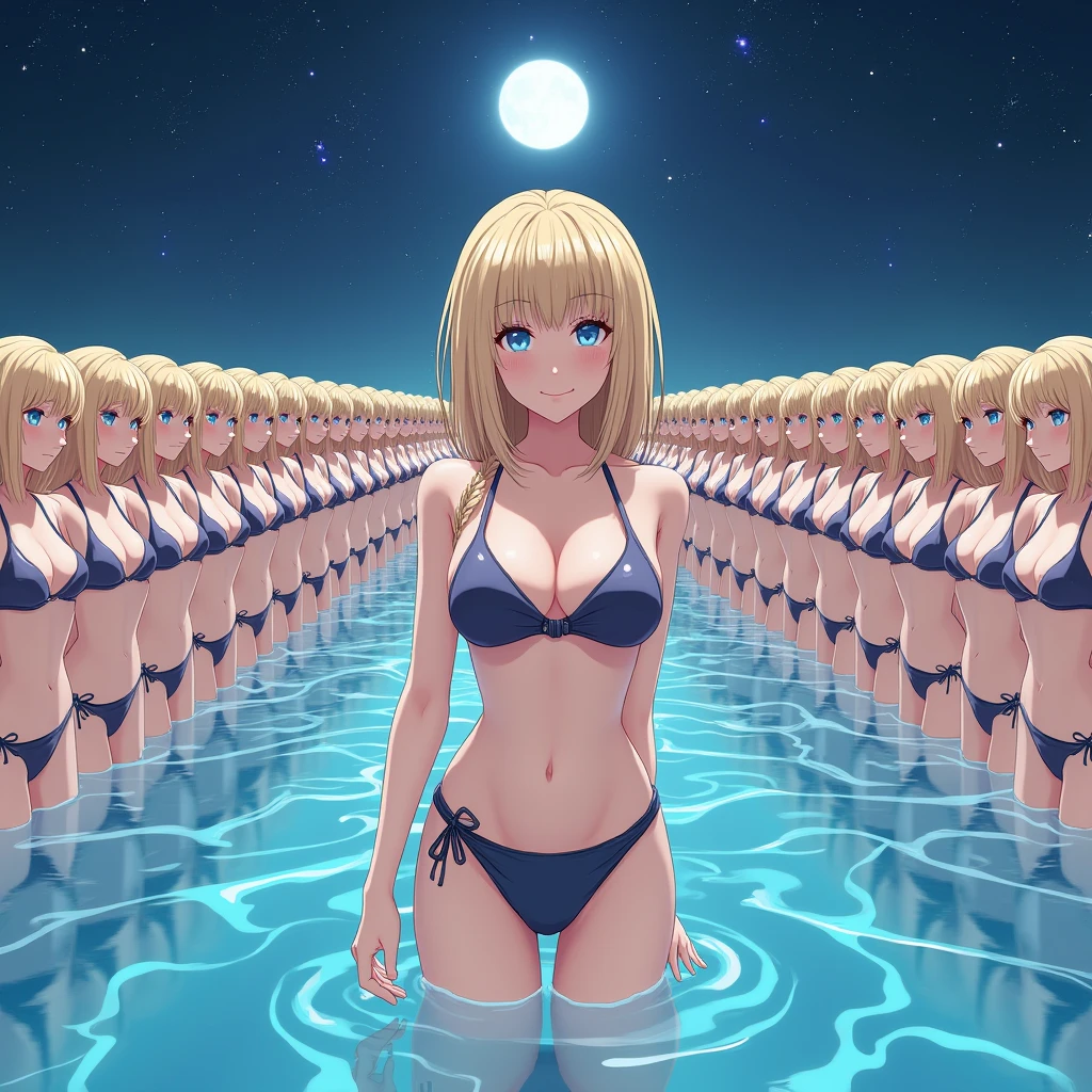 ((anime character Clone-girls Art)), ((Best Super High quality Clone-girls illustration Art)), (((16K, Highest quality, Ultra-high resolution))), (((((It&#39;s a very unrealistic and delusional worldview.))))), Blonde Girl, Swimwear, Very detailed美しい女体, Very detailed完璧な体の構造, ((Big Breasts)), (((A seductive smile))), ((((((((Highly detailed cloning depiction, 1girl-1,000,000,000,000,000,000,000,000,000,000,000,000clone-girls)))))))), (Very detailed, The detailed depiction of the proliferation of Clone-girls, ((With perfectly identical Clone-girls&#39; bodies, With the exact same face as Clone-girls, With the exact same hairstyle as Clone-girls, Dressed exactly like the Clone-girls, Exactly the same height as the Clone-girls, 完璧にClone-girlsと同じ超Big Breasts), (((((1,000,000,000,000,000,000,000,000,000,000,000,000Clone-girls))))), (Very detailed depiction, From the surface of the water, 1,000,000,000,000,000,000,000,000,000,000,000,Over 000 people, Clone-girlsが, From face to upper body, Repeated extension々And wells up), night, Starry sky and full moon, walk, They approached me in groups, got close to me, and surrounded me., Countless girls want to attack me and have harem sex right now!