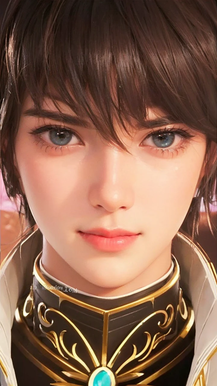 Best Quality, Masterpiece, Ultra High Resolution, (Film Grain: 1.4), Digital Photography, Bangs, Film Lighting, (Fuji Color: 1.2) Portrait,, 1 girl, solo, facing the audience, smiling, (face close-up), clear pores, looking at the audience, ocean background (realistic: 1.2)