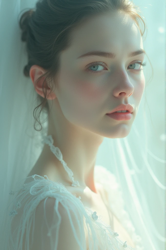 A women without drass skin white