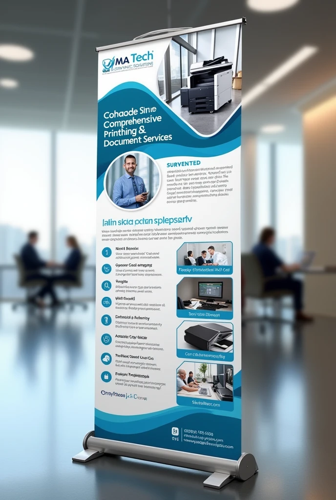 Create a banner for a printing shop name Jima Tech Printing Services Solutions. They offers the following servic.
Printing Coloured and Black/White
Photocopy coloured and Black/White
Typing
Certificate designing
Invoice, proforma and Receipt
Passport size pictures
Image editing and enlargement
Laminating
Binding
Scanning documents
Wifi connection
Ticket design and printing
More info:
Contact 3622425 / 2433327
Email: Jimatechsolutions@gmail.com
Location coastal Road, Yundum Market