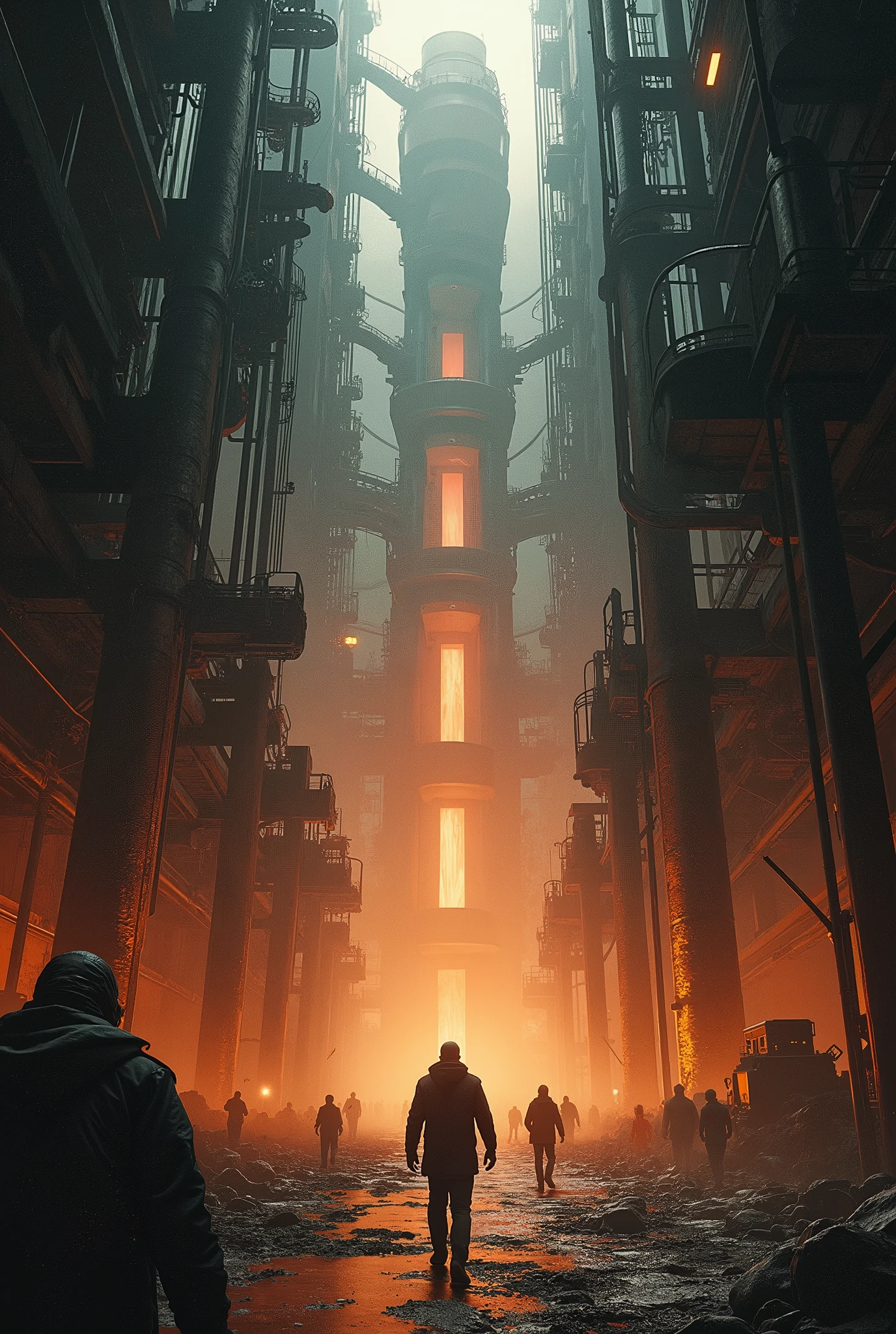 I hear the roar of a big machine; Two worlds and in between; Hot metal and methedrine; I hear your empire down