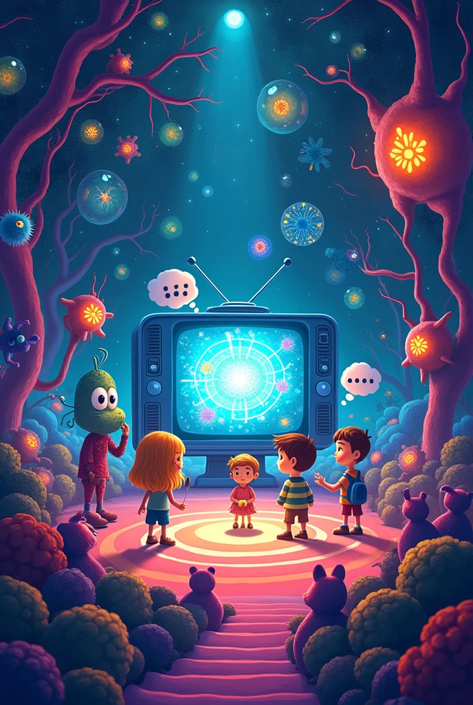 A picture show inside brain