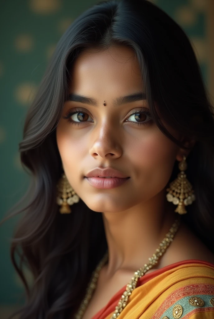 Give a photo of a beautiful Bengali girl