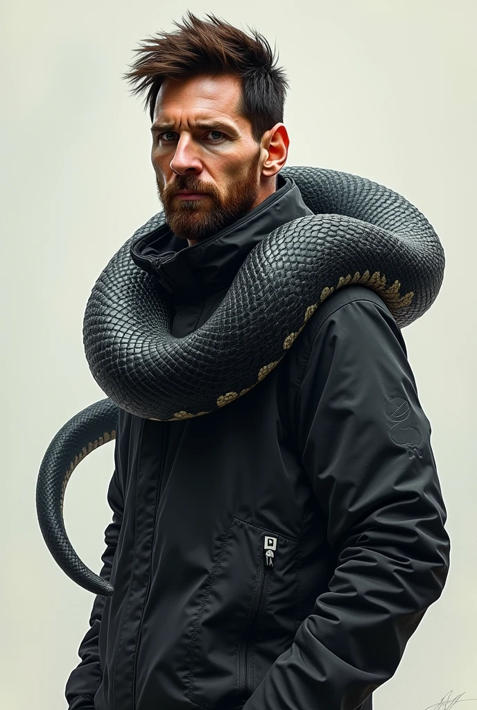Messi with a black mumba