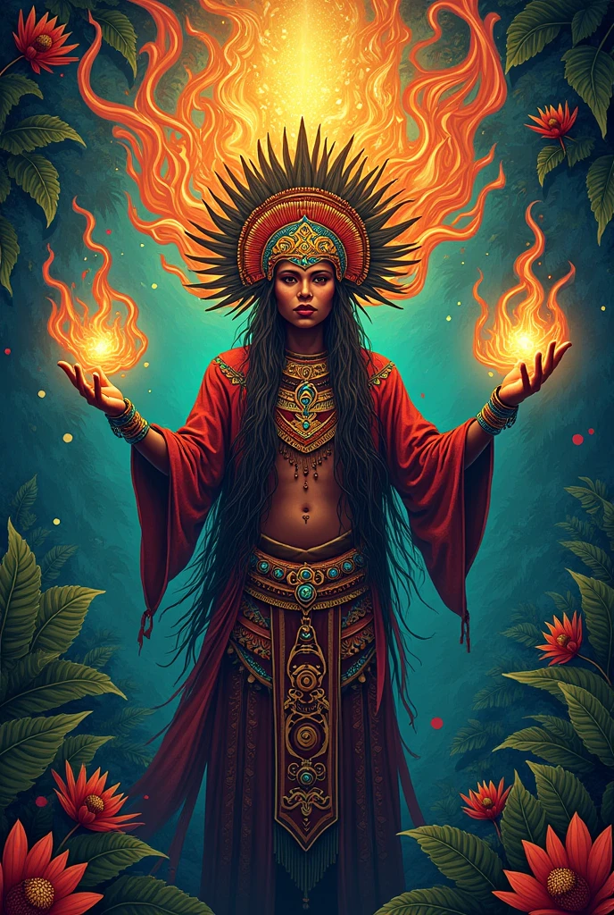 Poster of witchcraft and shaman work in Latin America
