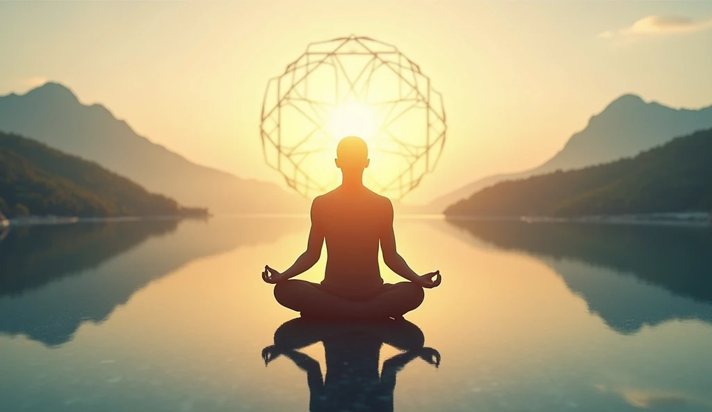 Prompt:
Background: A serene natural scene, such as a sunset over mountains or a tranquil lake, with a subtle Islamic geometric pattern or design.
Foreground: A semi-transparent overlay of a person in a meditative or prayerful pose, or a silhouette that conveys peace and spiritual depth.
Text: Bold and clear text stating "Emotional Nasheed" and "1 Hour Relaxation Music," with a font style that reflects a calm and respectful tone.
Additional Elements: Include a small "Royalty-Free" badge or icon, and consider adding an Islamic motif or calligraphy for a more culturally resonant touch.