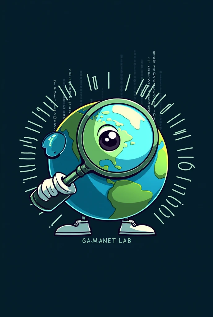You can create a logo for a cell phone repair lab, its name is GAMA.NET its slogan A WORLD WITHIN YOUR REACH that the logo is cartoonish and includes the planet in the form of a microscope remember that you must use something from the matrix with binary numbers as a background, where we also represent hardware repair