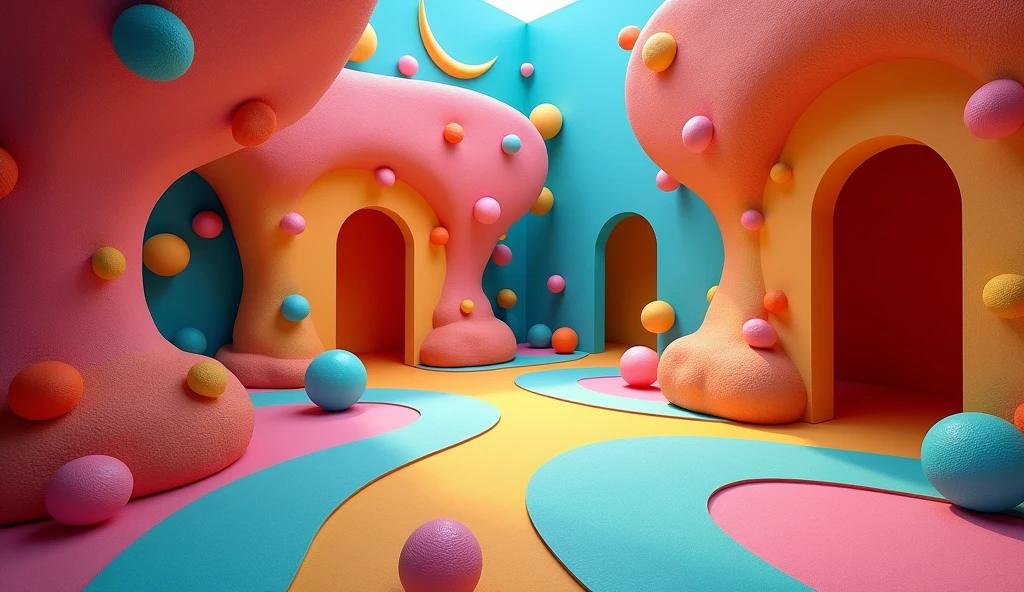 A room, room looks like funny and has, for making blindfolded area challenge