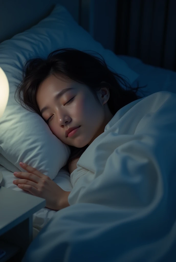 A person is sleeping soundly.