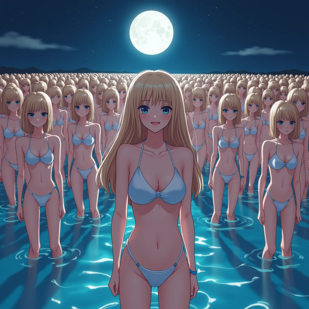 ((anime character Clone-girls Art)), ((Best Super High quality Clone-girls illustration Art)), (((16K, Highest quality, Ultra-high resolution))), (((((It&#39;s a very unrealistic and delusional worldview.))))), Blonde Girl, Swimwear, Very detailed美しい女体, Very detailed完璧な体の構造, ((Big Breasts)), (((A seductive smile))), ((((((((Highly detailed cloning depiction, 1girl-1,000,000,000,000,000,000,000,000,000,000,000,000clone-girls)))))))), (Very detailed, The detailed depiction of the proliferation of Clone-girls, ((With perfectly identical Clone-girls&#39; bodies, With the exact same face as Clone-girls, With the exact same hairstyle as Clone-girls, Dressed exactly like the Clone-girls, Exactly the same height as the Clone-girls, 完璧にClone-girlsと同じ超Big Breasts), (((((1,000,000,000,000,000,000,000,000,000,000,000,000Clone-girls))))), (Very detailed depiction, From the surface of the water, 1,000,000,000,000,000,000,000,000,000,000,000,Over 000 people, Clone-girlsが, From face to upper body, Repeated extension々And wells up), night, Starry sky and full moon, walk, They approached me in groups, got close to me, and surrounded me., Countless girls want to attack me and have harem sex right now