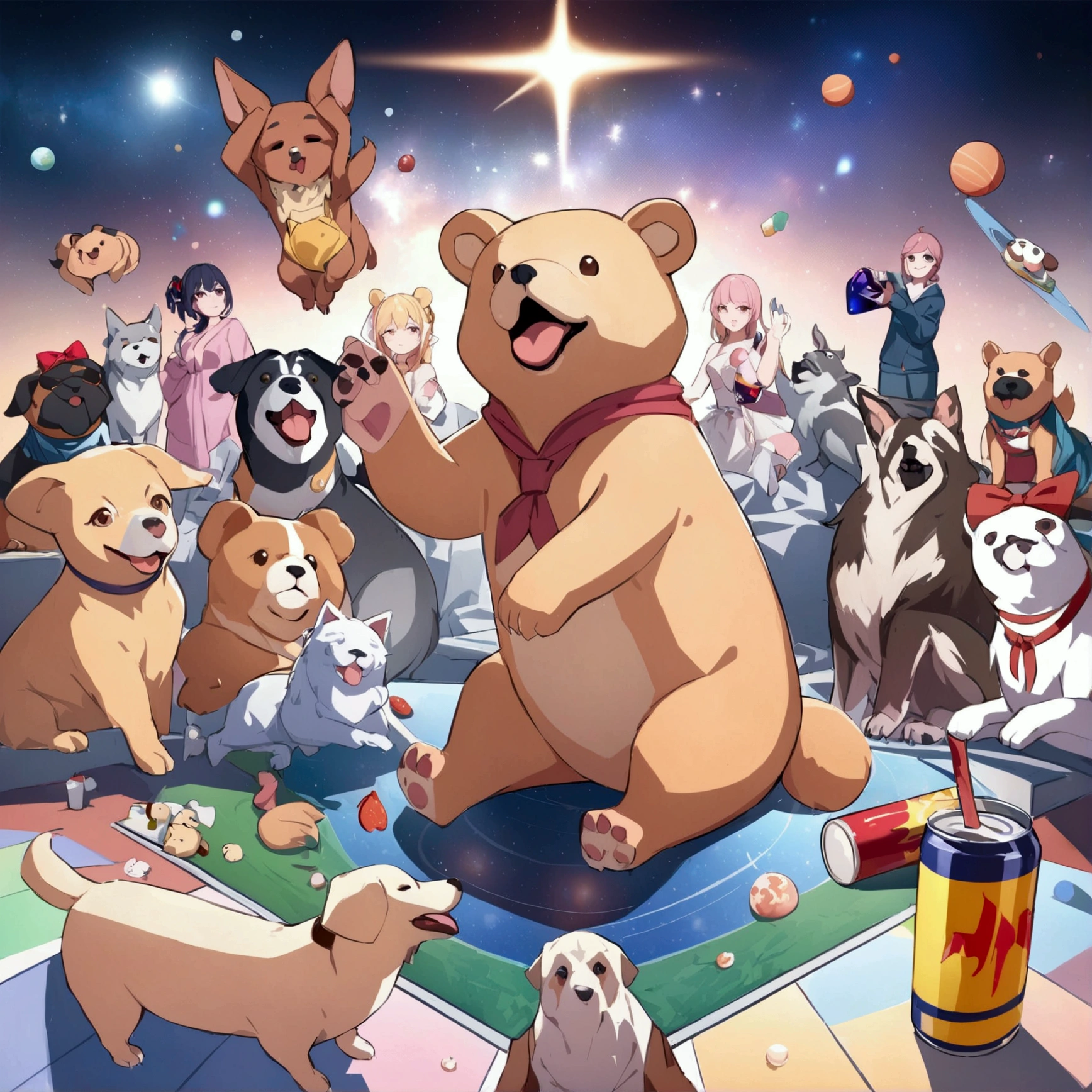 CryptoCommunity、There are lots of dogs、AI Art、beautiful、universe、Metaverse、cool、Nft 、game、music、trend、Red Bull、ox、Bear