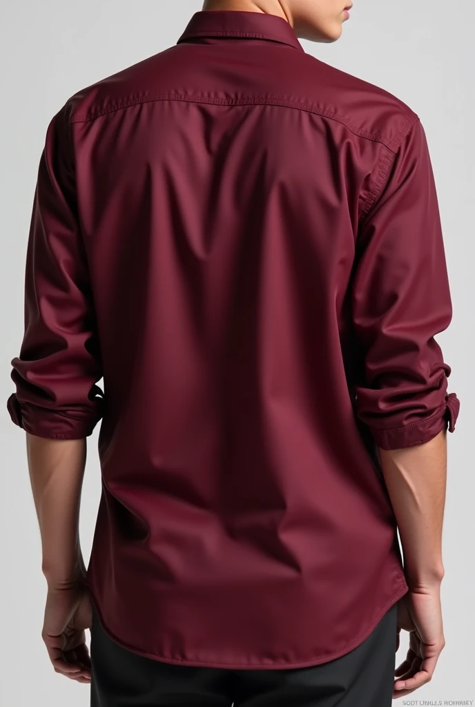 Create a wine-colored interclass shirt, front and back 