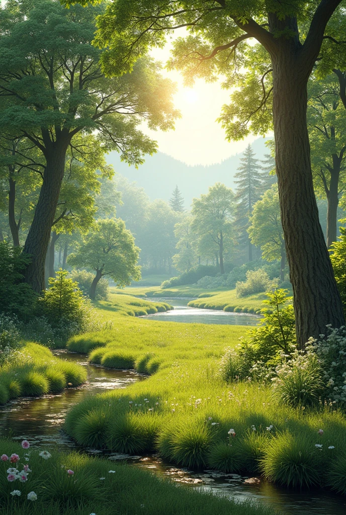 Realistic image of natural parks