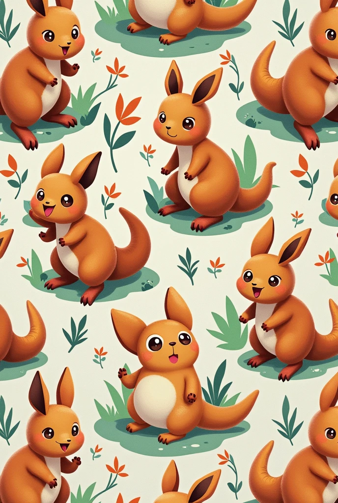 Pokémon fabric, with the appearance of a kangaroo