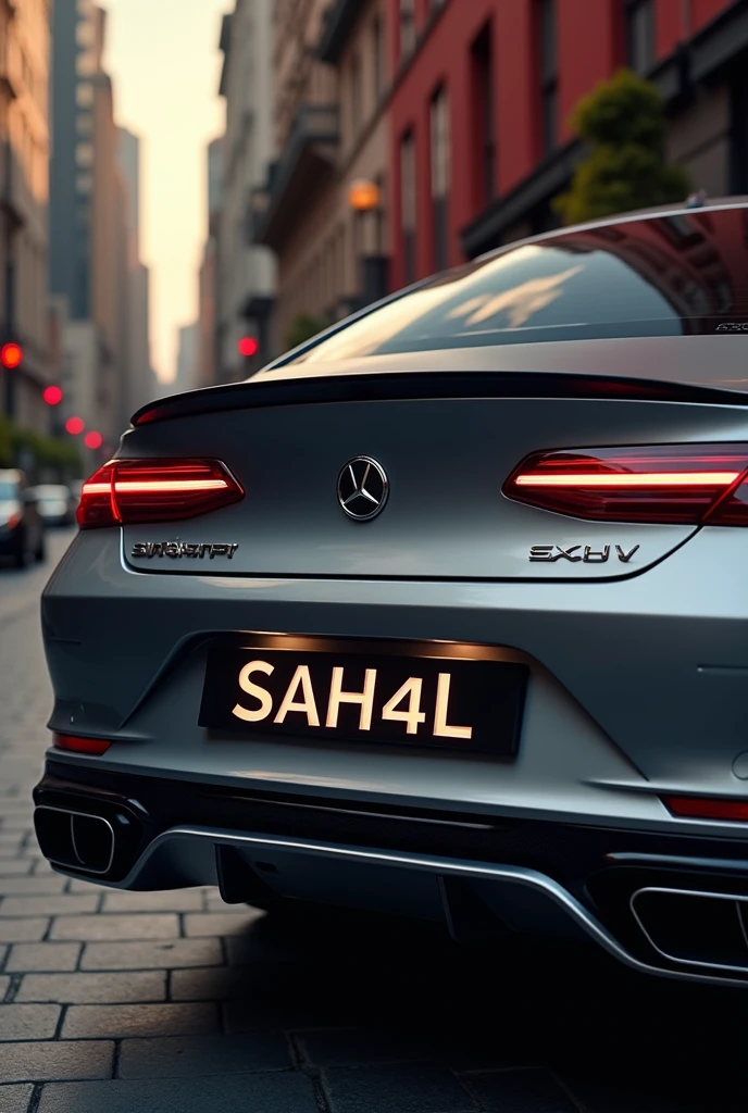 stylish number plate SAH4L