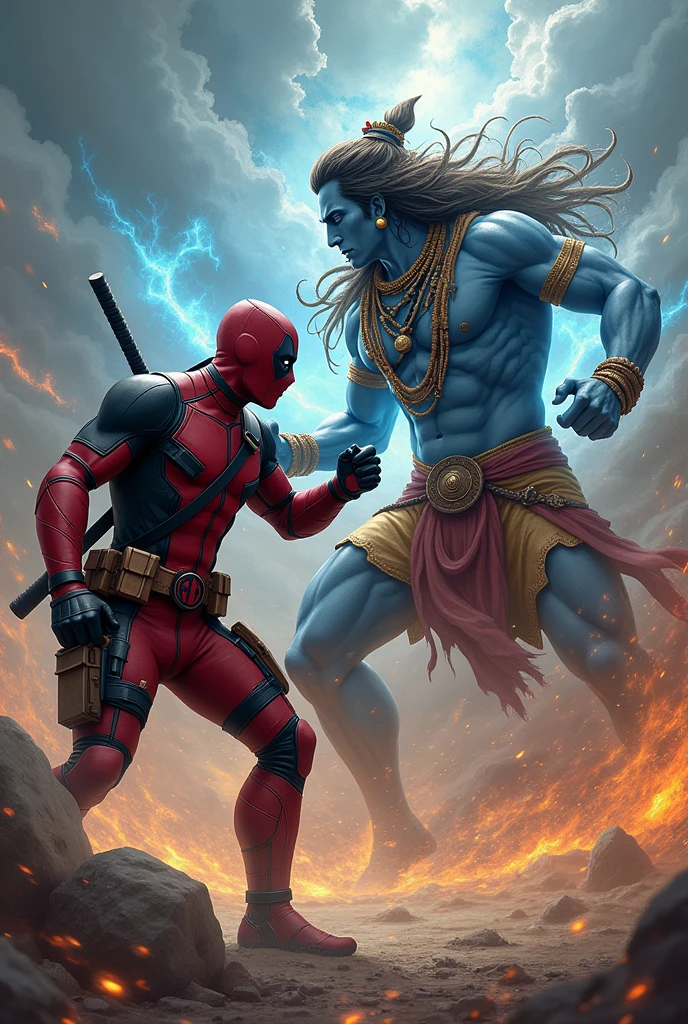 Deadpool fight with lord shiva very dangerous