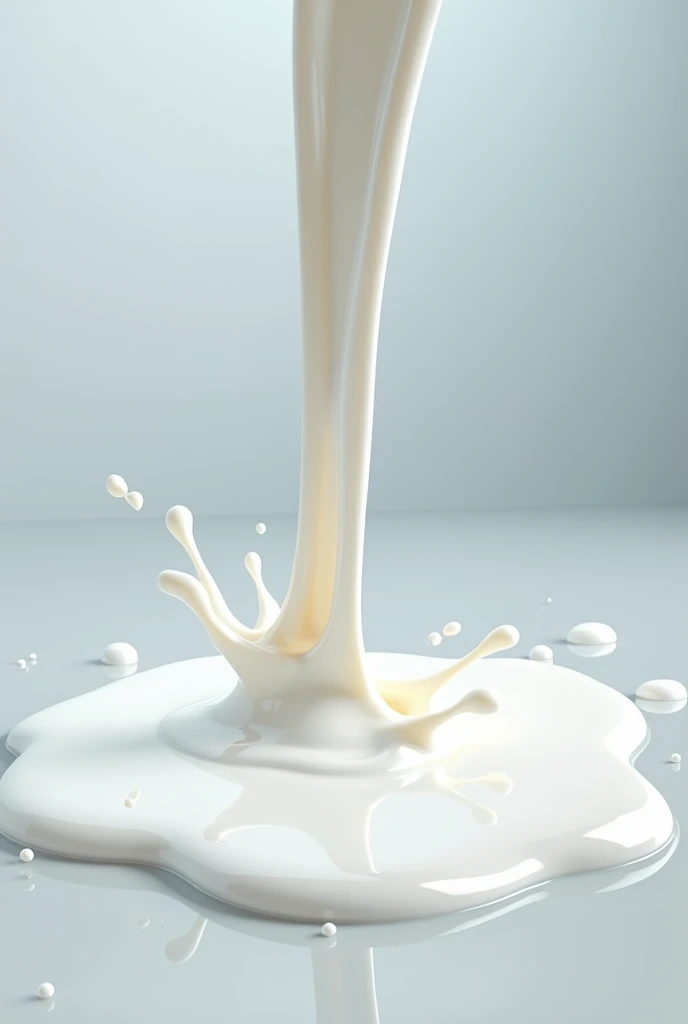 milk spilling and dripping onto surface