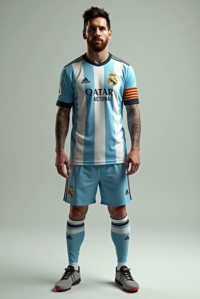 Messi in Cristiano Ronaldo's shirt