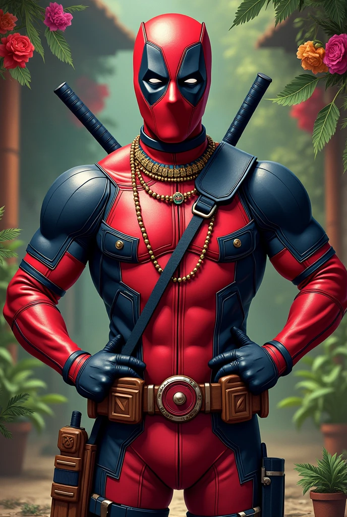 Assamese dress wear by Deadpool