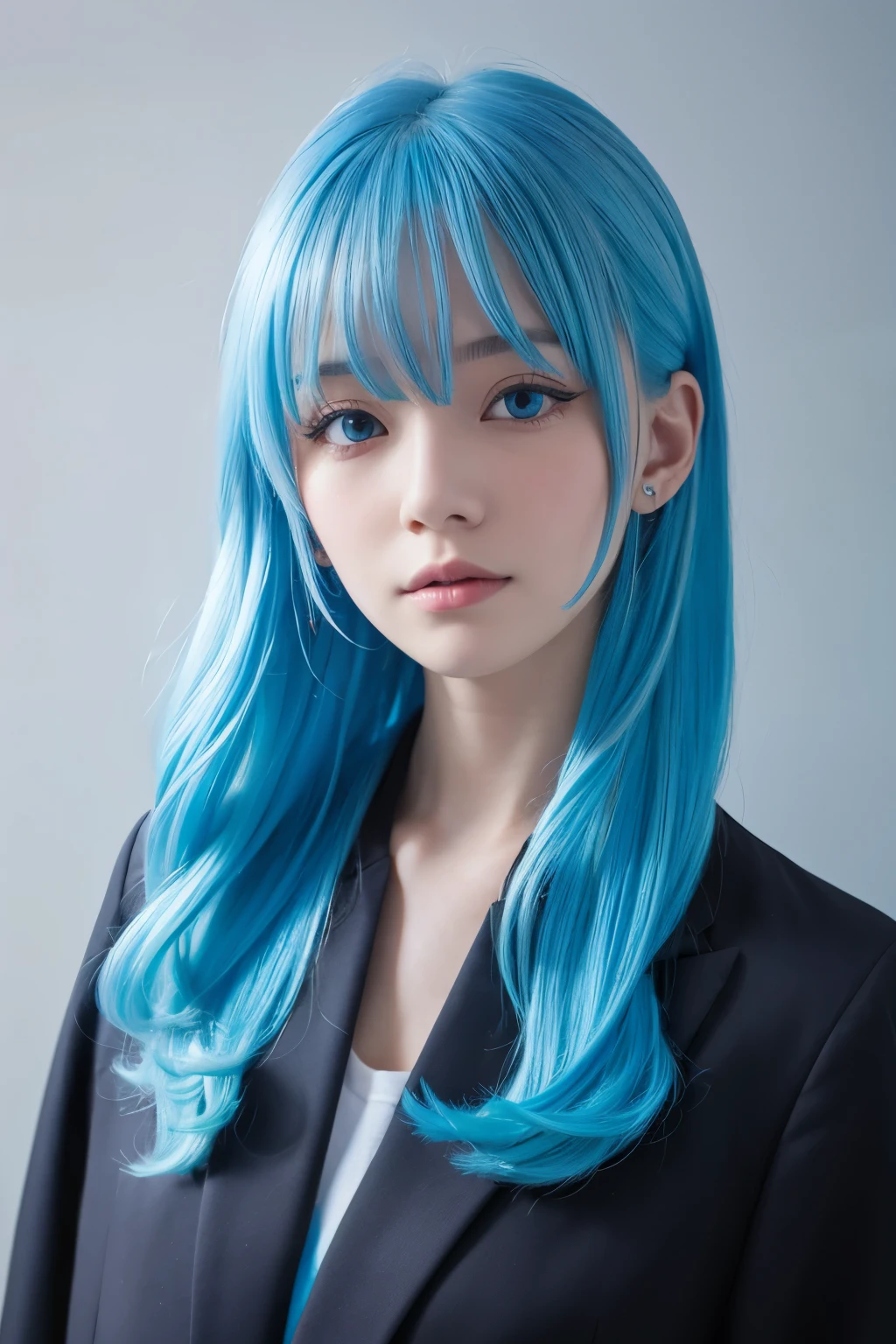 Blue Hair/Light blue hair,
