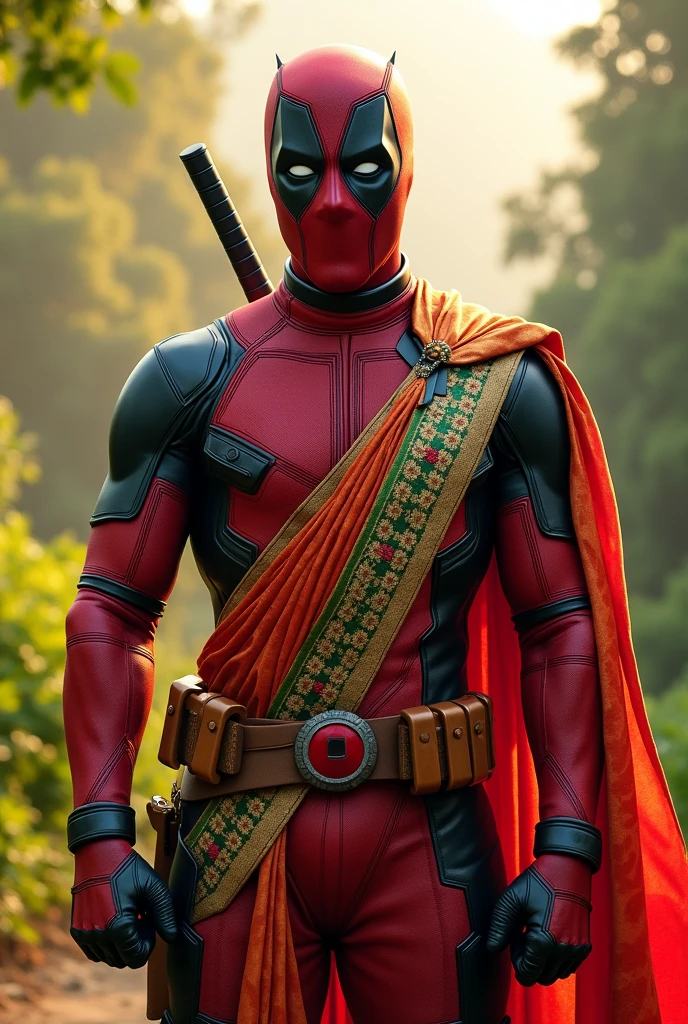 Assamese dress saree wear by Deadpool